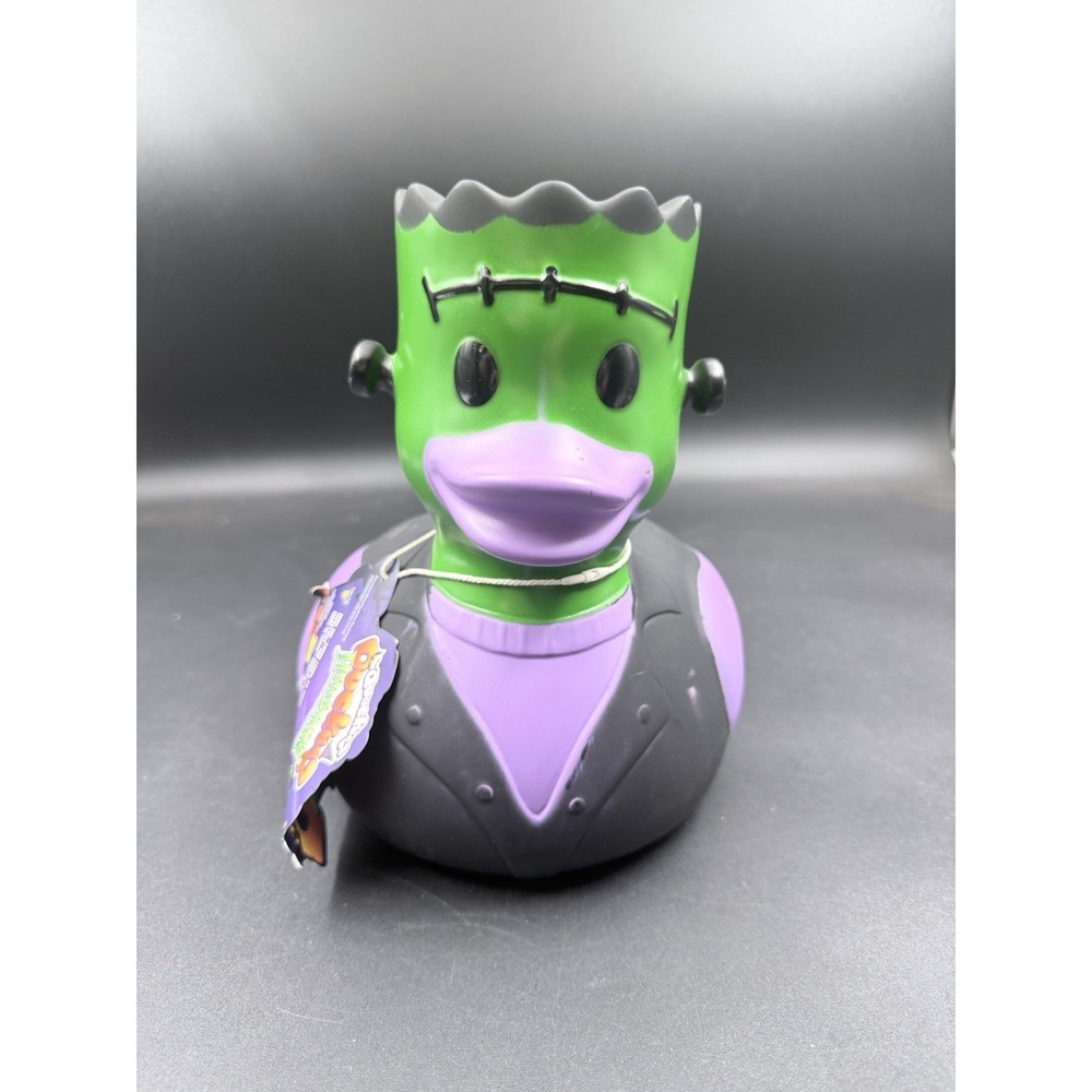 Quackeez Duckeez Spooky Halloween Frankenstein 9" Large Rubber Duck Viral New